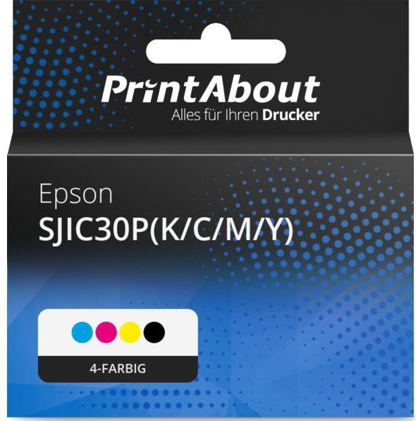 PrintAbout - Inktcartridge SJIC30P - 4-kleuren Multipack - Geschikt voor Epson
