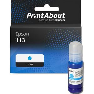 PrintAbout - Inktcartridge 113 - Cyaan - Geschikt voor Epson