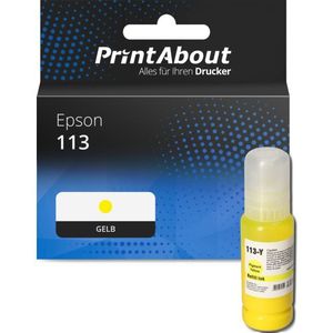 PrintAbout huismerk Inktcartridge 113 (C13T06B440) Geel geschikt voor Epson