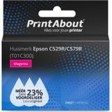PrintAbout - Inktcartridge - Magenta - Hoge Capaciteit - Geschikt voor Epson