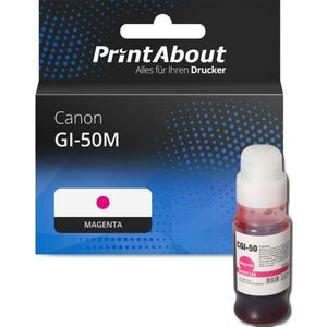 PrintAbout - GI-50M - Inktcartridge - Magenta - Hoge Capaciteit