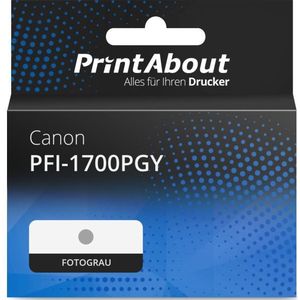 PrintAbout huismerk Inktcartridge PFI-1700PGY Foto-grijs geschikt voor Canon