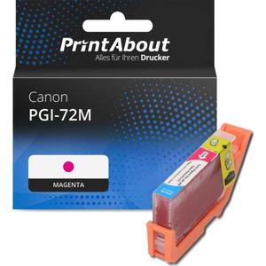 PrintAbout - PGI-72M - Inktcartridge - Magenta - Geschikt voor Canon