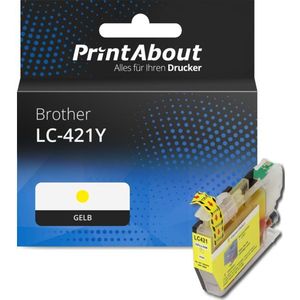Druckerpatrone kompatibel mit Brother LC-421Y - Gelb