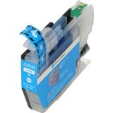 PrintAbout huismerk Inktcartridge LC-421XLC Cyaan Hoge capaciteit Geschikt voor Brother