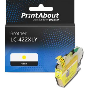 Druckerpatrone kompatibel mit Brother LC-422XLY - Gelb - Hohe Kapazität