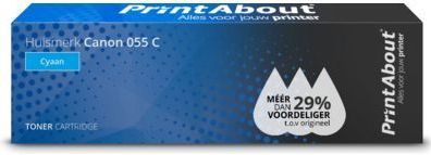 PrintAbout - Canon 055 C - Toner - Cyaan
