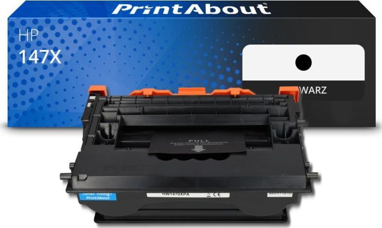 PrintAbout huismerk Toner 147X (W1470X) Zwart Hoge capaciteit Geschikt voor HP