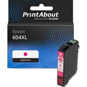 PrintAbout huismerk Inktcartridge 604XL (C13T10H34010) Magenta Hoge capaciteit geschikt voor Epson