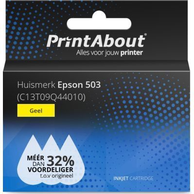 PrintAbout - Huismerk Epson 503 - Inktcartridge - Geel