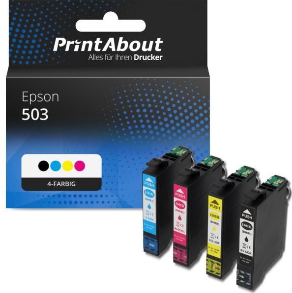 PrintAbout - Inktcartridge 503 - 4-kleuren Multipack - Geschikt voor Epson