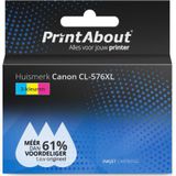 PrintAbout huismerk Inktcartridge CL-576XL 3-kleuren Hoge capaciteit Geschikt voor Canon