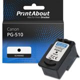 PrintAbout huismerk Inktcartridge PG-510 Zwart Geschikt voor Canon
