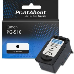 PrintAbout - PG-510 - Inktcartridge - Zwart - Geschikt voor Canon