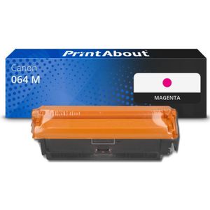 PrintAbout huismerk Toner 064 M Magenta Geschikt voor Canon