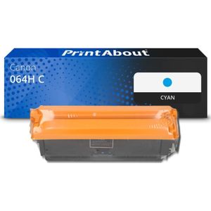 PrintAbout - Canon 064H C - Toner - Cyaan - Hoge Capaciteit