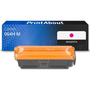 PrintAbout - Toner 064H M - Magenta - Hoge Capaciteit - Geschikt voor Canon