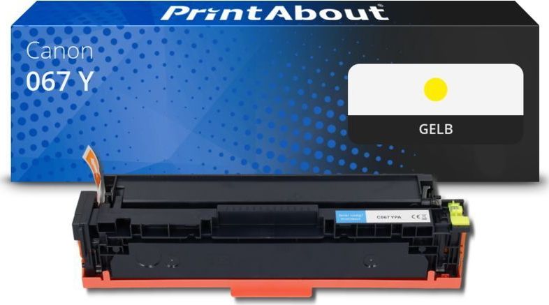 PrintAbout - Huismerk Canon 067 Y - Toner - Geel