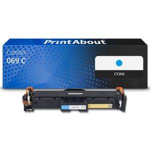 PrintAbout huismerk Toner 069 C Cyaan Geschikt voor Canon