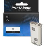 PrintAbout - HP 72 (C9374A) - Inktcartridge - Grijs