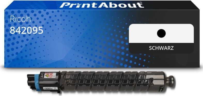 PrintAbout huismerk Toner 842095 (MP C406) Zwart Geschikt voor Ricoh