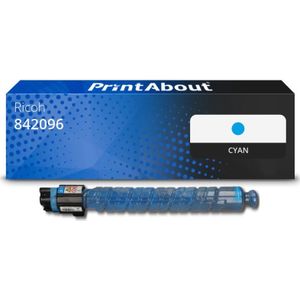 PrintAbout huismerk Toner 842096 (MP C406) Cyaan Geschikt voor Ricoh