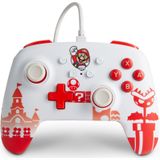 PowerA Enhanced Wired Controller - Mario Red/White