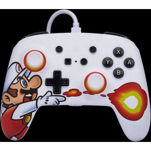 PowerA - Enhanced Wired Controller - Fireball Mario - Ergonomisch Ontwerp - 3 Meter USB-Kabel