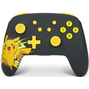 PowerA Draadloze controller Pikachu Ecstatic (Switch Lite, Switch OLED, Nintendo), Controller, Geel, Zwart