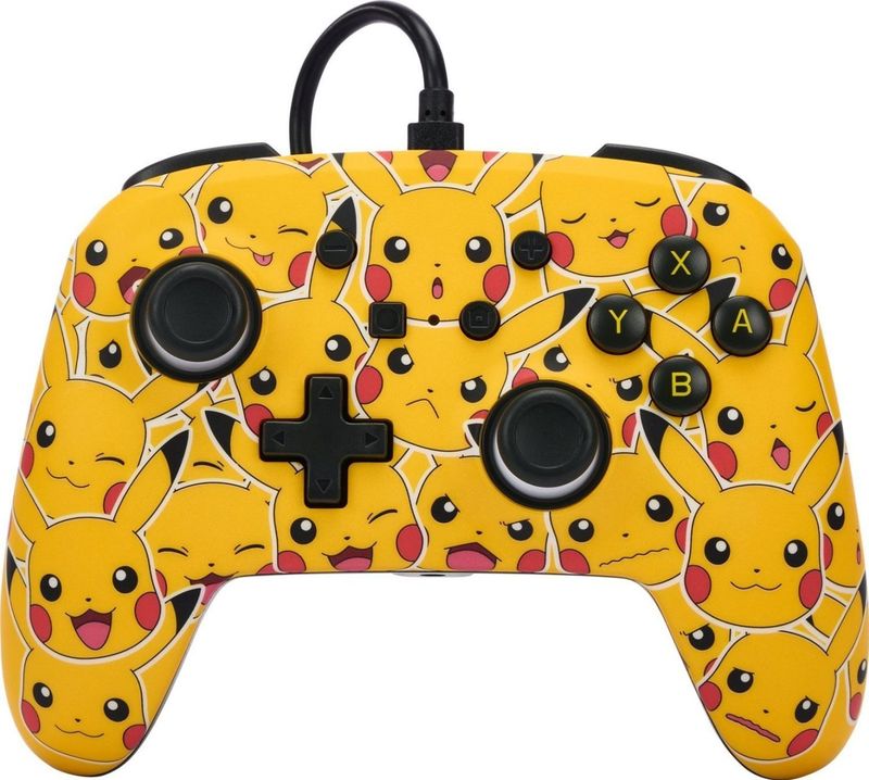 Powera - Pikachu Moods - Nintendo Switch-controller - Geel - Bedraad