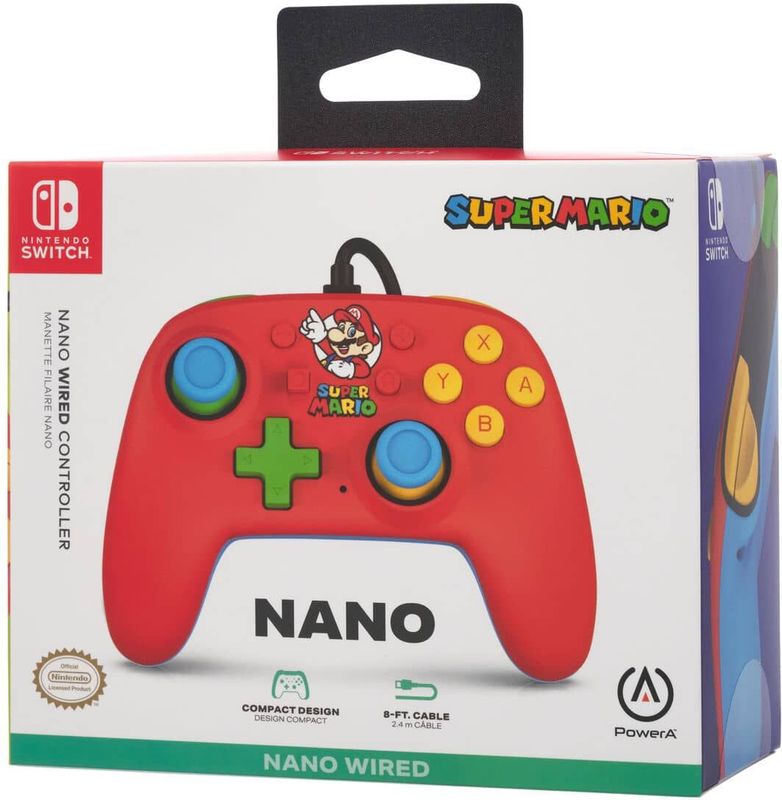 PowerA Nano bedrade controller voor Nintendo Switch - Mario Medley - Mario Medley