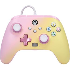 Verbeterde bekabelde controller voor Xbox Series X|S van PowerA - roze limonade