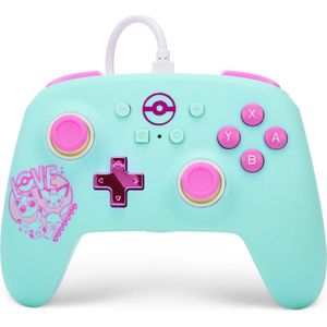 PowerA - Verbeterde Bedrade Controller - Pokémon: Sweet Friends - Veelkleurig - Turkoois