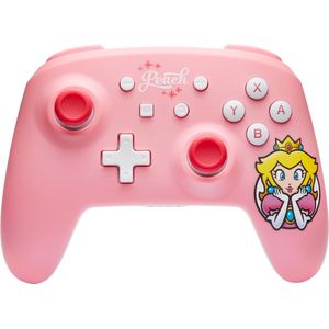 PowerA draadloze controller voor de Nintendo Switch - Princess Peach Roze, Switch OLED-model, Switch Lite, gamepad, gamecontroller, Bluetooth-controller, bewegingscontroller, officieel gelicentieerd