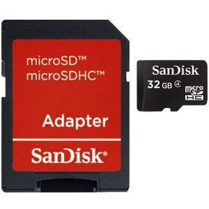 SanDisk SDSDQB-032G-B35 microSDHC-kaart 32 GB Class 4 Incl. SD-adapter