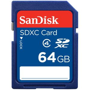 SanDisk SDSDB-064G-B35 64 GB SDXC Class 4 Memory Card - Blue (Label May Change)