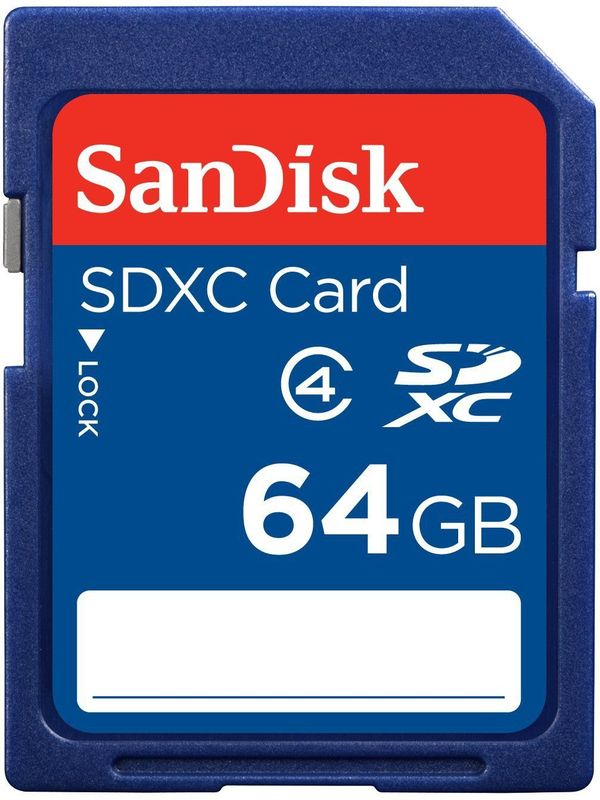 SanDisk - Standard Geheugenkaart - Blauw - 64 GB - SDXC-UHS-I