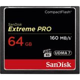 SanDisk Extreme PRO CompactFlash-Geheugenkaart 64 GB (Overdrachtssnelheden Tot 160 MB/s Lezen En 150 MB/s Schrijven, VPG-65, RescuePRO Deluxe) Zwart
