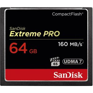 SanDisk Extreme Pro 64 GB UDMA7 SDCFXPS-064G-X46 geheugenkaart CompactFlash, zwart/goud