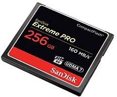 SanDisk CompactFlash - 256 GB - 160 MB/s
