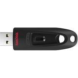 SanDisk Ultra USB 3.0-Flashdrive 128 GB (Overdrachtssnelheden Tot 130 MB/s, SanDisk SecureAccess-Software, Met 128-Bit AES-Versleuteling, RescuePRO Deluxe Software)