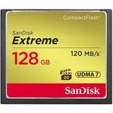 SanDisk Extreme CompactFlash-Geheugenkaart 128 GB Overdrachtssnelheden Tot 120 MBs Lezen En 85 MBs Schrijven, VPG-20 Voor Full HD Videos, Voor DSLR's Uit Het Midden- En Topsegment