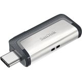 SanDisk 128GB Ultra Dual Drive USB Type-C Flash Drive with reversible USB Type-C and USB Type-A connectors, for smartphones, tablets, Macs and computers