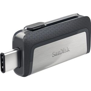 SanDisk Ultra® DualDrive USB-stick smartphone/tablet Zilver 128 GB USB 3.2 Gen 1 (USB 3.0), USB-C