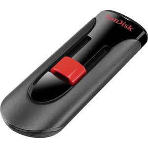 SanDisk Cruzer Glide USB-Flashdrive 256 GB (Ontwerp Met Intrekbare USB-Connector, Snelle Bestandsoverdracht Via Slepen-En-Neerzetten, SanDisk SecureAccess Software)