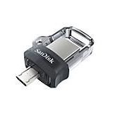 SanDisk Ultra Dual Drive M3.0 Flashdrive Voor Android-Smartphones 128 GB (USB M3.0, Intrekbaar Ontwerp, 130 MB/s Overdrachtssnelheden)