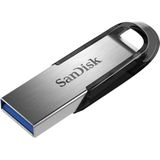 SanDisk Ultra Flair USB-stick, 256 GB, USB 3.0, slanke, duurzame metalen behuizing en maximale leessnelheid van 150 MB/s, zwart