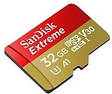 SanDisk Extreme Micro SDHC 32GB - A1 V30 U3 - Met Adapter