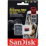 SanDisk Extreme Pro Micro SDHC - 32GB - 100MB/s - Inclusief Adapter