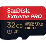SanDisk Extreme Pro Micro SDHC - 32GB - 100MB/s - Inclusief Adapter